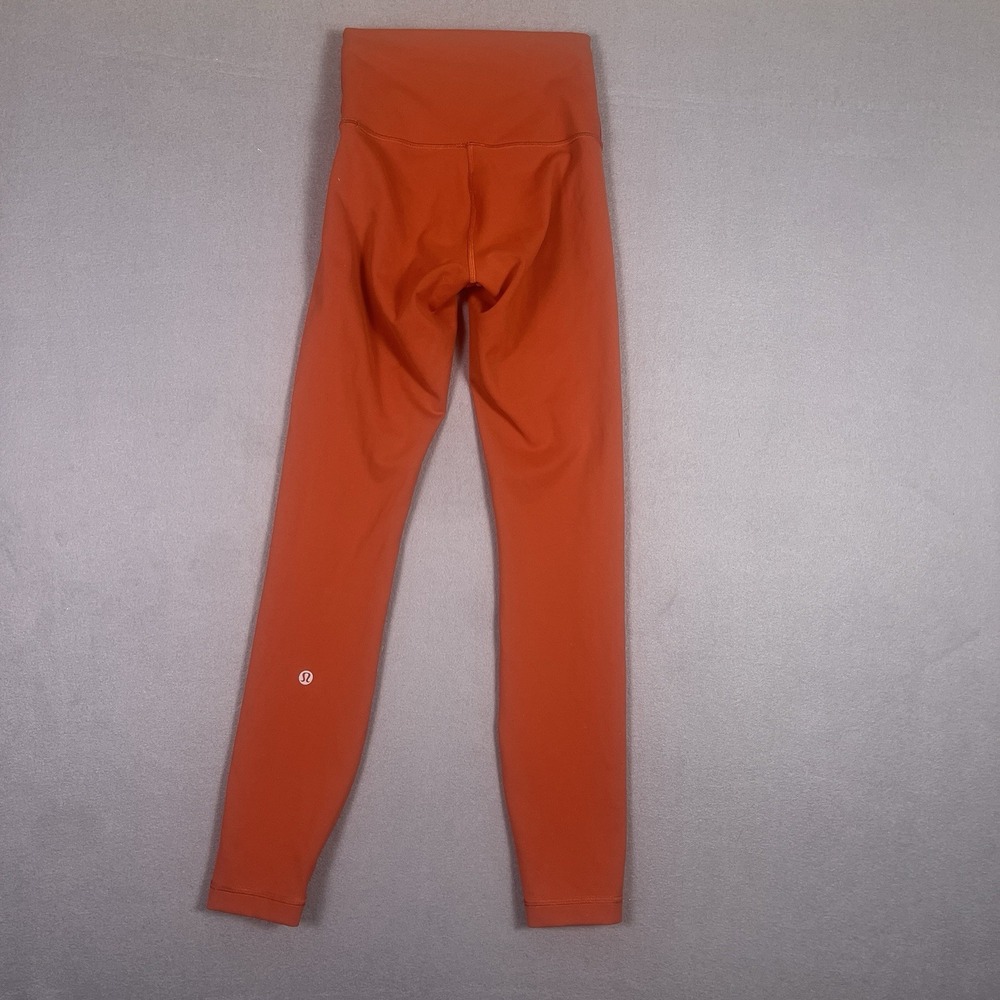 Lululemon Wunder Train High-Rise Tight Women 2 Cayenne Orange Leggings - Picture 2 of 5